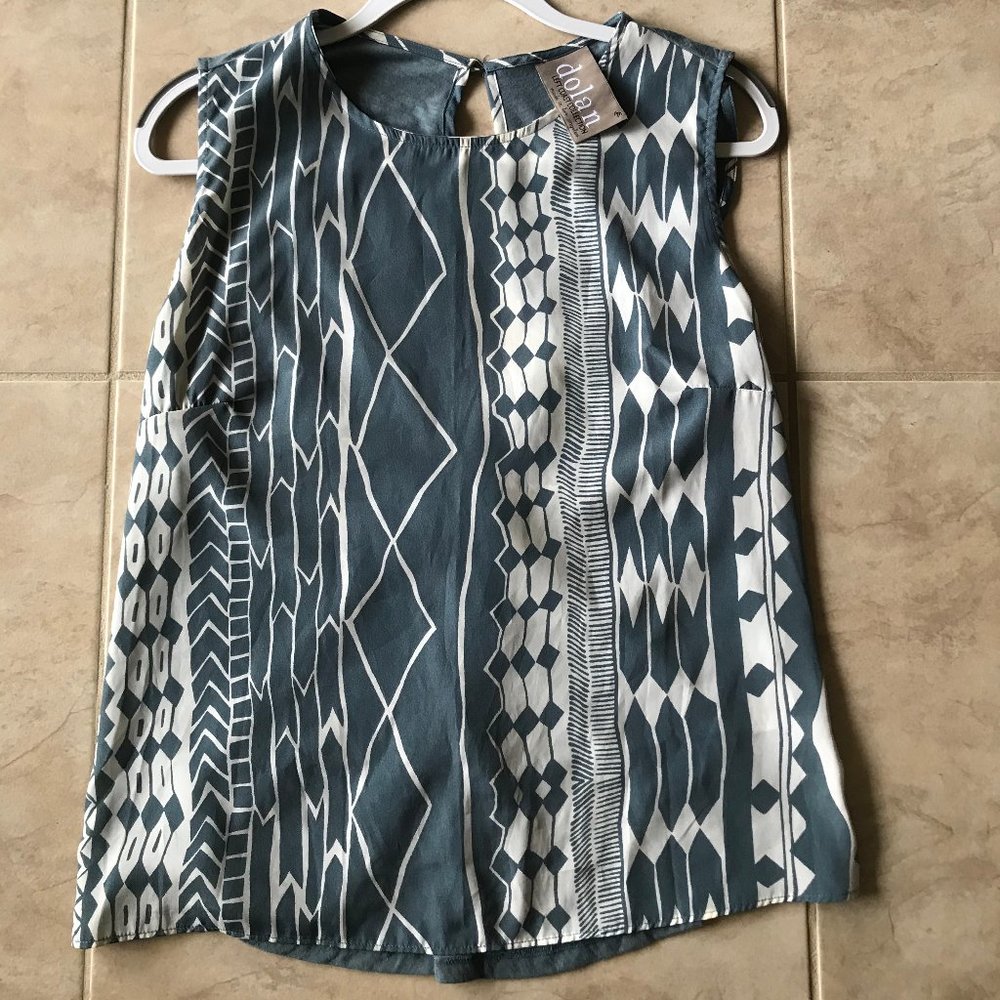 Anthropologie Dolan Astoria Twist Top Teal